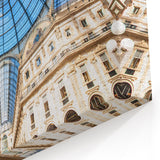Milan Architecture Poster - Galleria Vittorio Emanuele II Ceiling Art