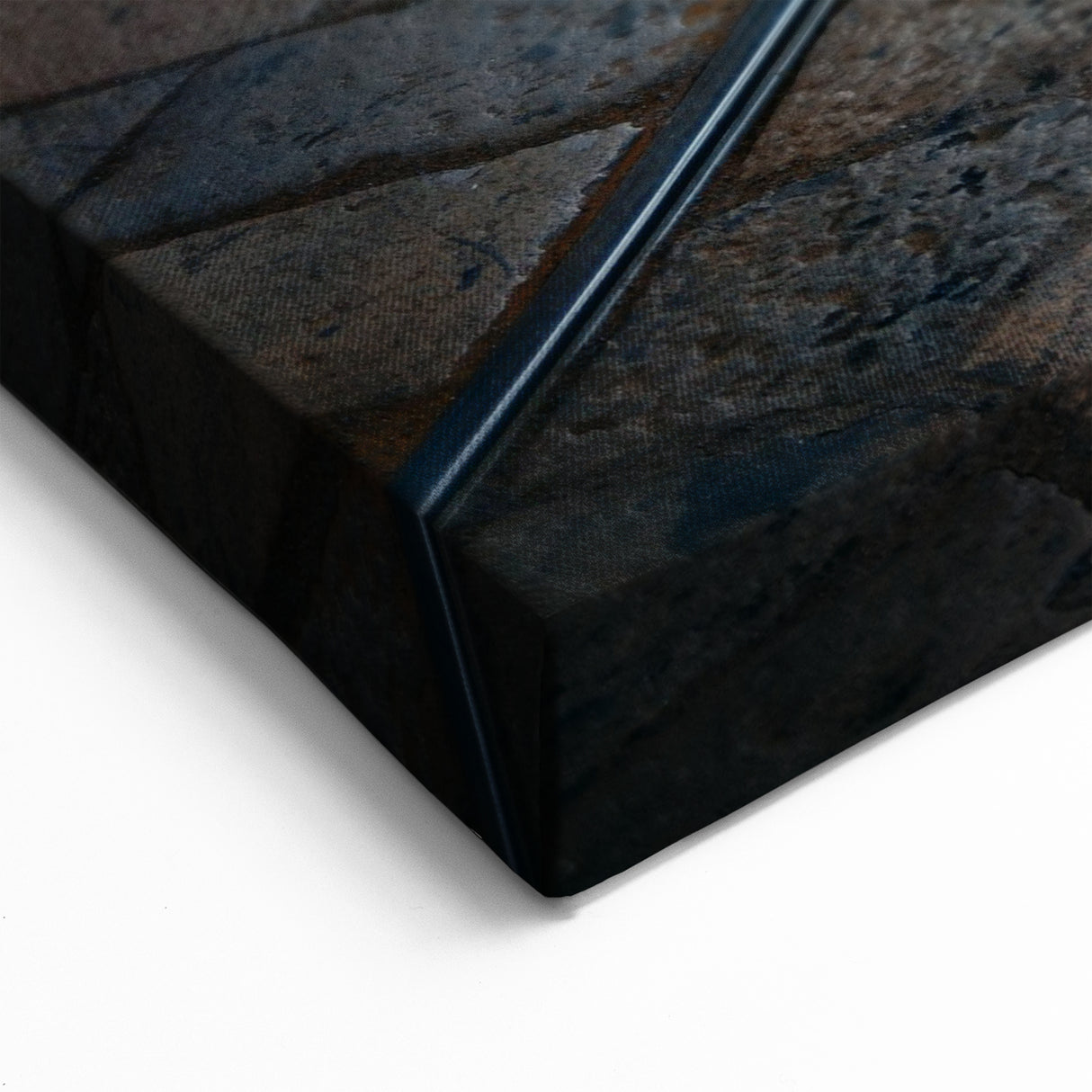 Milan Cityscape Canvas - Historic Tram Tracks and Cobblestone Street