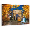 Milan Wall Art - Arco della Pace and Historic Tram at Night