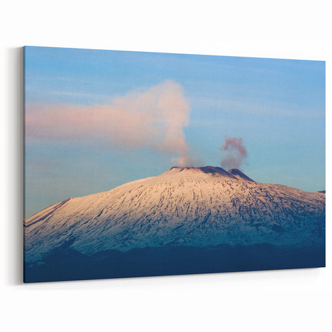 Mount Etna Wall Art - Stunning Sicily Volcano Landscape Canvas Print