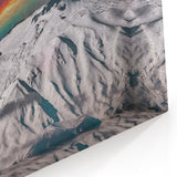 Mount Etna Canvas Print - Dramatic Snow-Covered Volcano Eruption Art