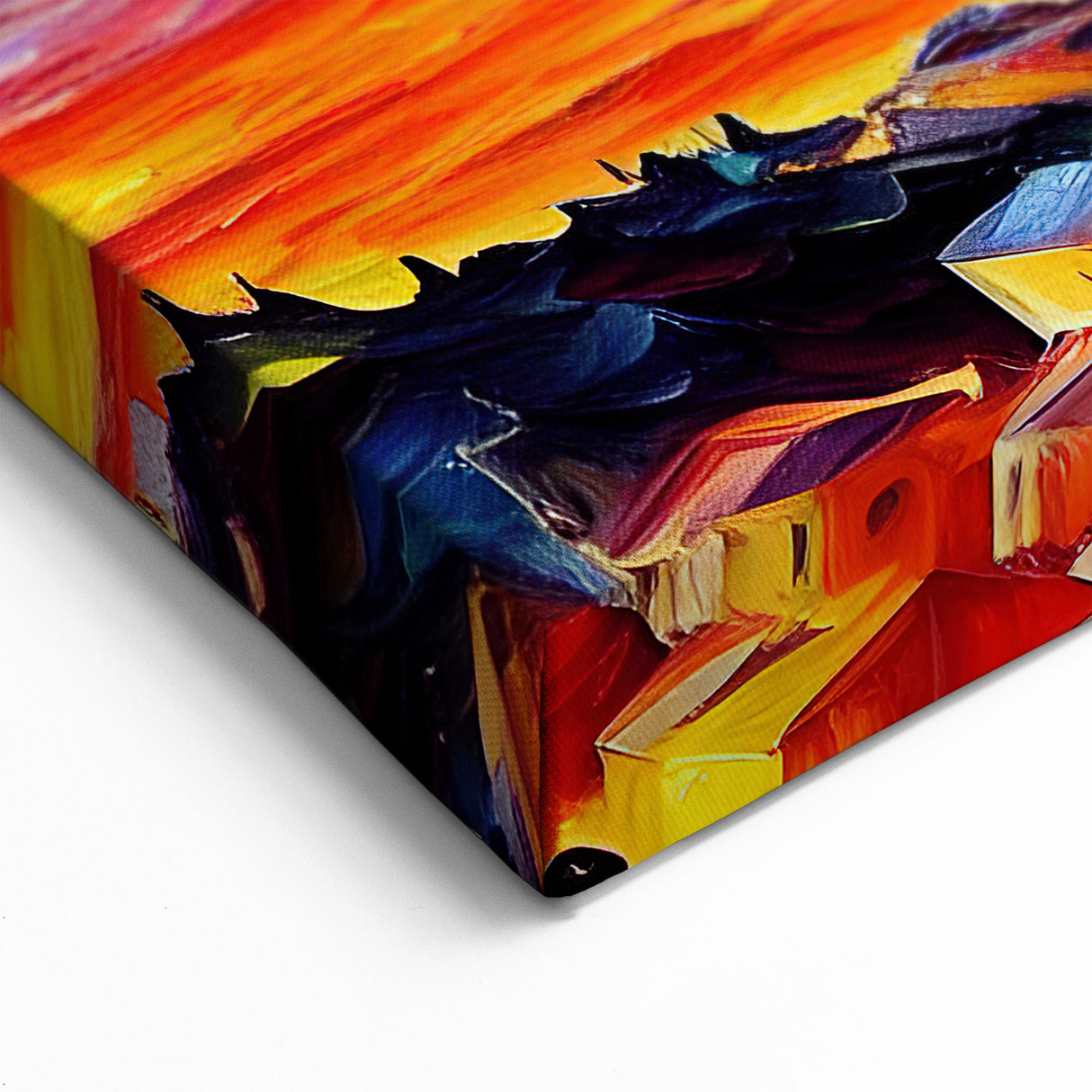 Sicily Volcano Art - Vibrant Abstract Mount Etna Landscape Painting