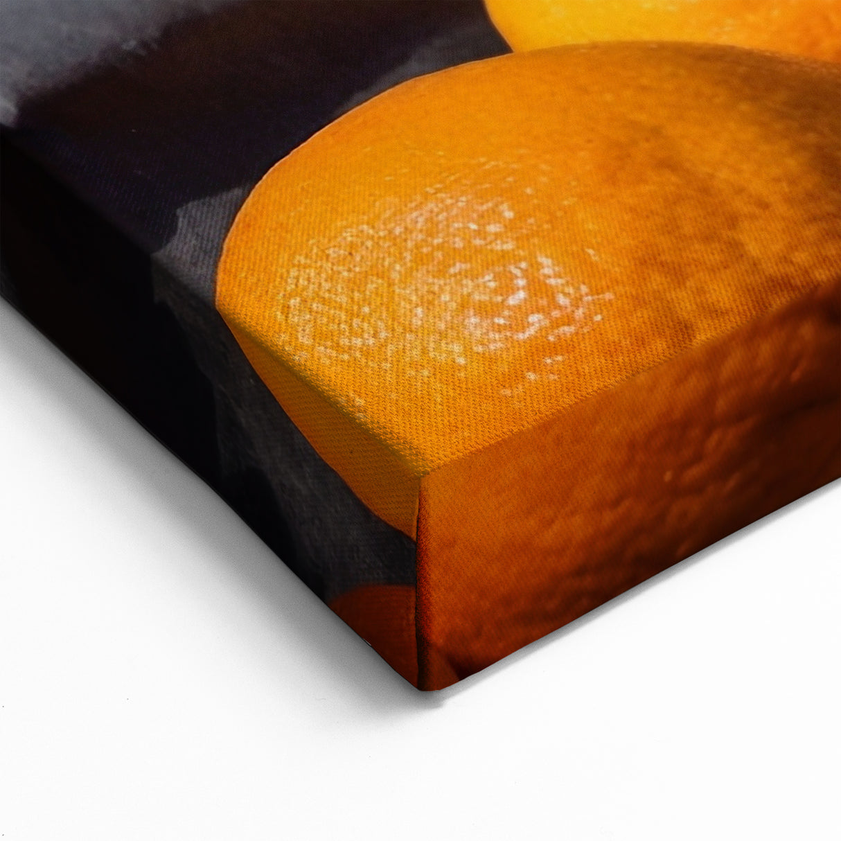 Mount Etna Canvas Print - Sicilian Village with Volcano and Oranges