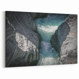 Mount Etna Photography - Stunning Basalt Canyon and River Landscape Art