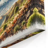 Mount Etna Landscape Painting - Serene Sicilian Mountain Scene Art