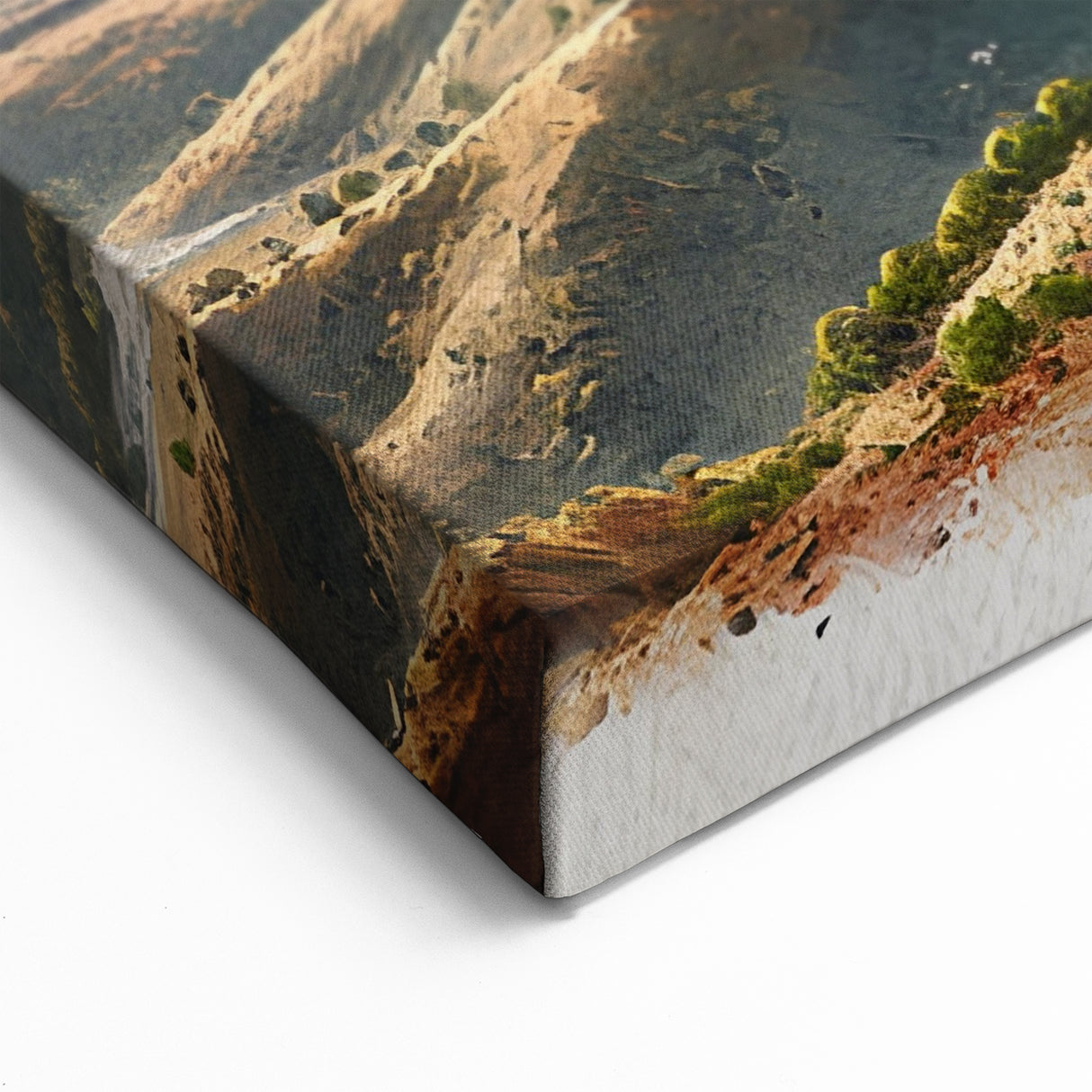 Mount Etna Landscape Painting - Serene Sicilian Mountain Scene Art