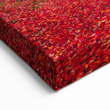 Vermont Nature Art - Autumn Farm Scene with Red Leaves Vermont Landscape Print