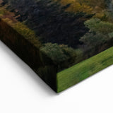 Vermont Canvas Art - Sunset Over Green Mountains Scenic Vermont Landscape