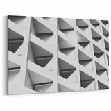Contemporary Architecture Canvas - Geometric Building Art