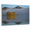 Vermont Scenic Art - Misty Lake and Autumn Foliage Vermont Nature Prints