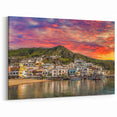 Naples Coastal Art Prints – Vibrant Sunset Over Scenic Seaside Town