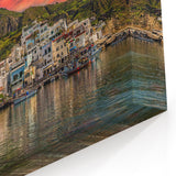 Naples Coastal Art Prints – Vibrant Sunset Over Scenic Seaside Town