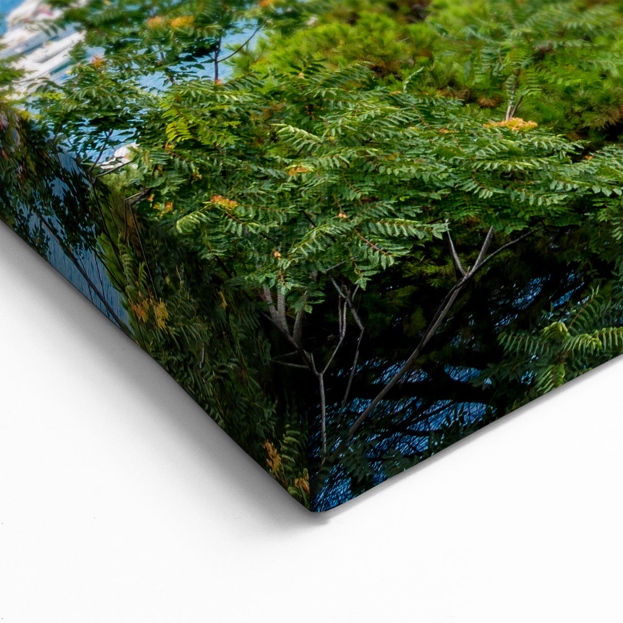 Naples Skyline Wall Decor – Historic Castle and Boats on Coastal Canvas