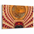 Italy Naples Framed Art – Ornate Theatre Ceiling with Classical Mural
