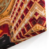 Italy Naples Framed Art – Ornate Theatre Ceiling with Classical Mural