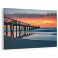 Scenic Naples Canvas Prints – Pier at Sunset Over Serene Waters