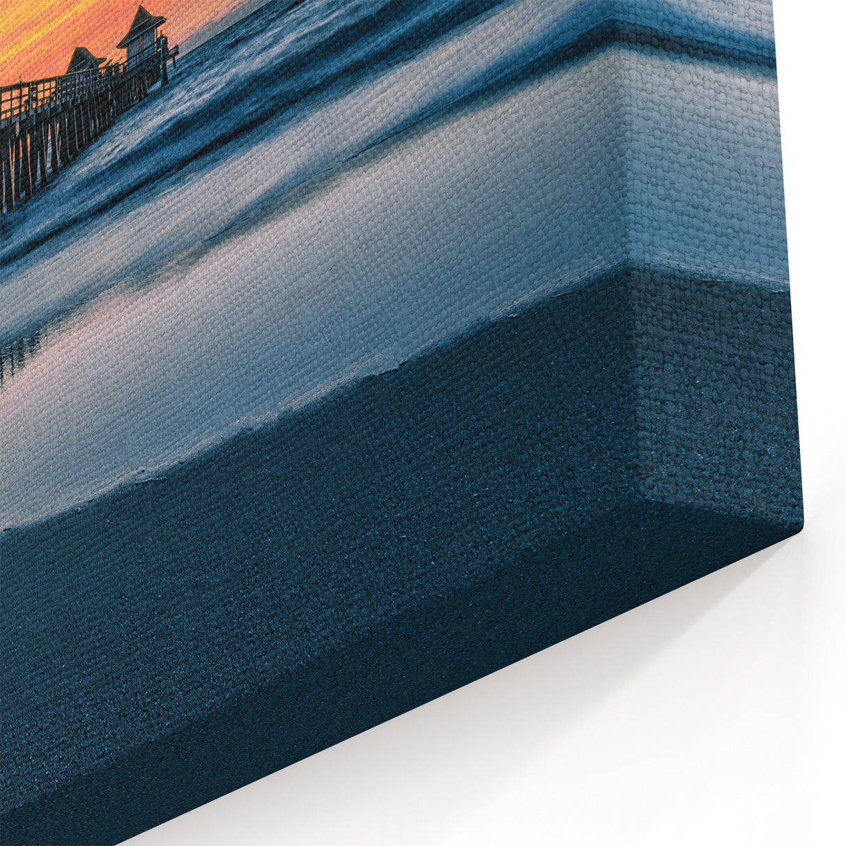 Scenic Naples Canvas Prints – Pier at Sunset Over Serene Waters