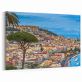 Naples Cityscape Art – Vibrant Urban View Overlooking Coastal Panorama