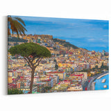 Naples Cityscape Art – Vibrant Urban View Overlooking Coastal Panorama
