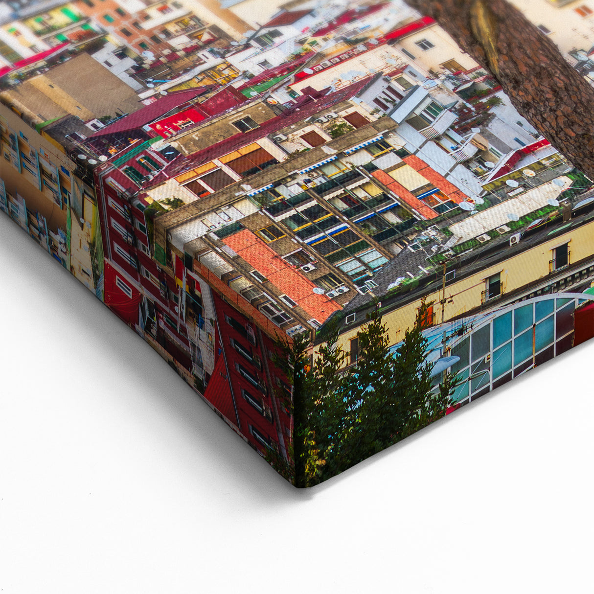 Naples Cityscape Art – Vibrant Urban View Overlooking Coastal Panorama