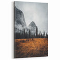 Misty Mountain Solitude - Rustic Nature Scene Art
