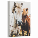 Equine Companions - Rustic Horse Portrait Art