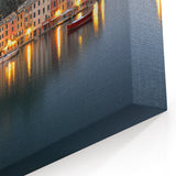 Scenic Portofino Canvas - Italy Wall Decor of Italian Riviera Harbor