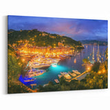 Scenic Portofino Canvas - Italian Riviera Print for Italy Wall Decor