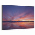 Vibrant Sunset Sky Art - Lake Tahoe Evening Reflections Canvas Prints