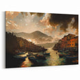 Liguria Art - Scenic Portofino Canvas with Italy Wall Decor Charm