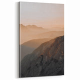 Sunset Mountain Majesty - Rustic Landscape Art