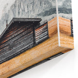 Alpine Retreat - Rustic Cabin Landscape Art