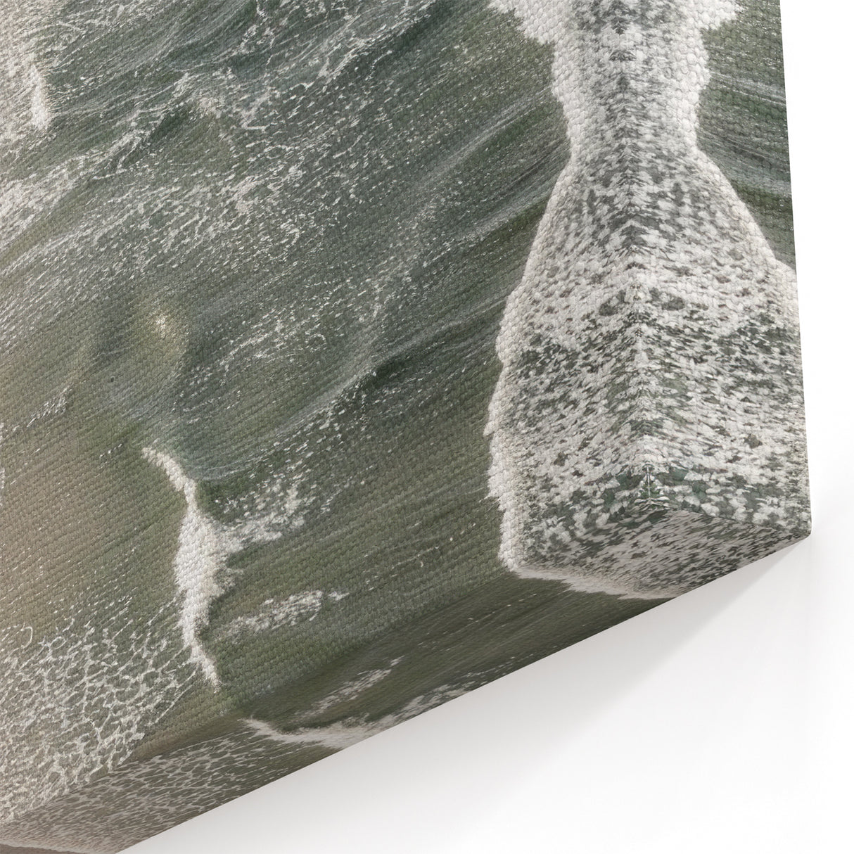 Serene Coastal Wall Art - Aerial Beach-Themed Ocean Print for Nautical Decor