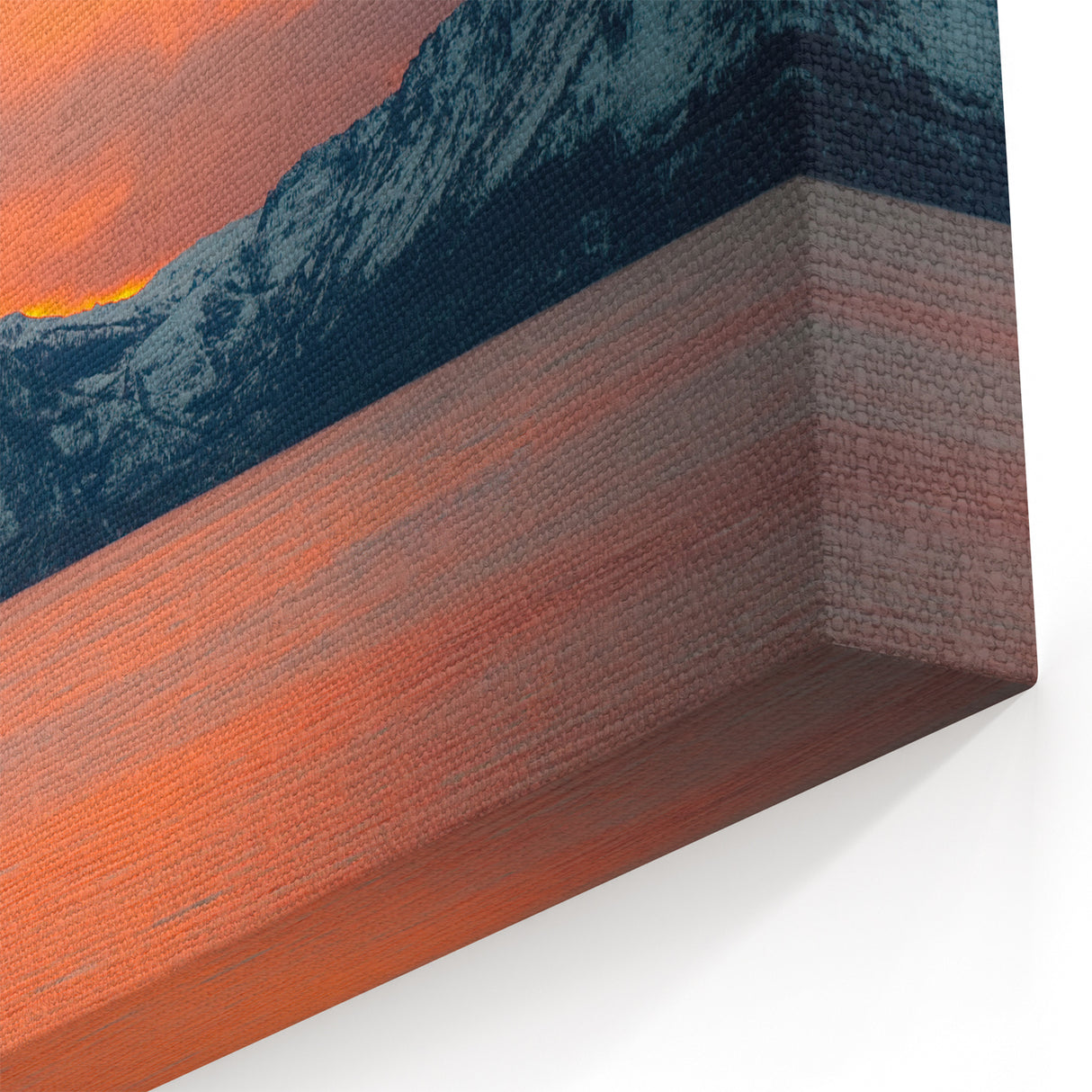 Lake Tahoe Framed Art - Scenic Sunset Over Snow Capped Mountains