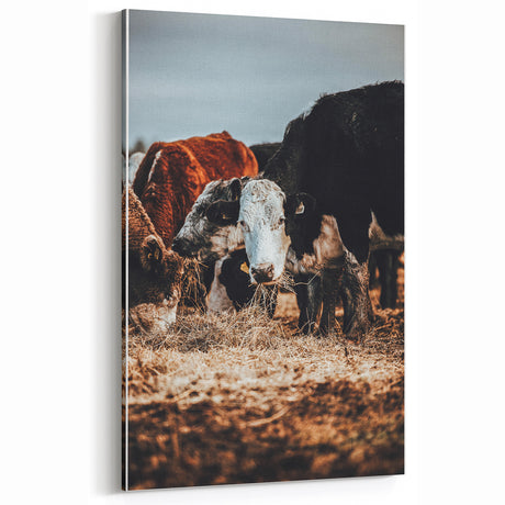 Pastoral Harmony - Intimate Cattle Scene Art