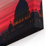Rome Wall Art - St. Peter's Basilica at Sunset Canvas Print