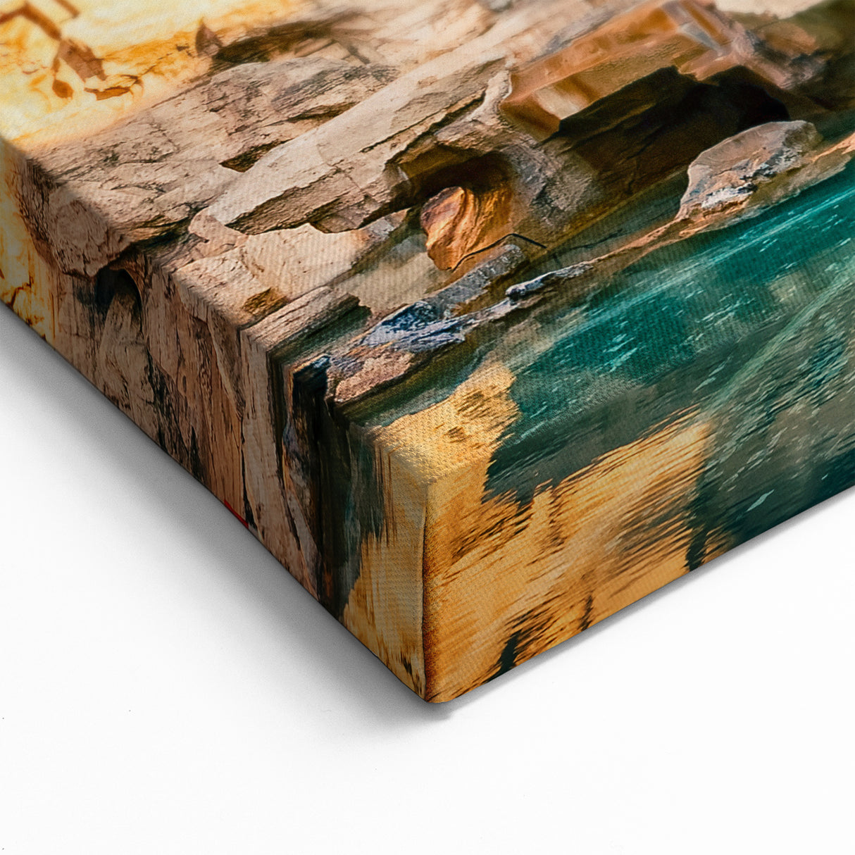 Rome Landmarks - Trevi Fountain with Blossoms Italian Wall Art