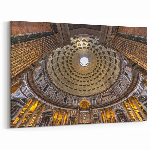 Rome Canvas Prints - Pantheon Dome Italian Architecture Photography