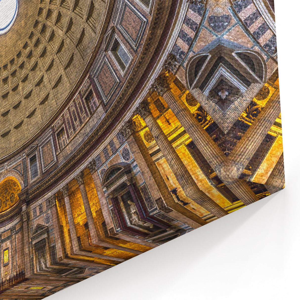 Rome Canvas Prints - Pantheon Dome Italian Architecture Photography