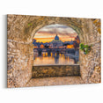Italian Scenery Art - St. Peter’s Basilica Sunset in Rome Canvas Print