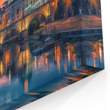 Ancient Rome Art - Vatican City Sunset Over Tiber River Canvas Print