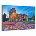 Rome Landmarks - Colosseum at Sunset Ancient Rome Canvas Print