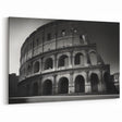 Rome Canvas Prints - Black and White Colosseum Architectural Art