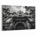 Italian Scenery Art - Dramatic Roman Architecture in Black and White
