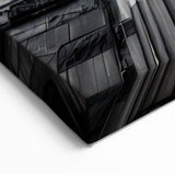 Italian Scenery Art - Dramatic Roman Architecture in Black and White