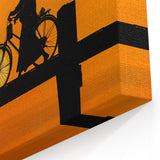 West Virginia Nature Art - Scenic Sunset Silhouette Framed Canvas Prints