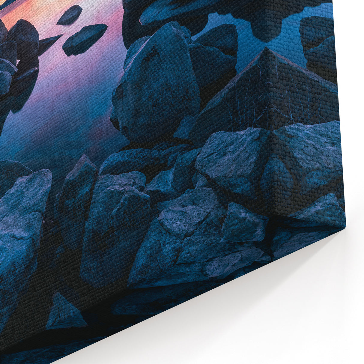 Twilight Serenity Art - Lake Tahoe Sunset Reflection Canvas Prints