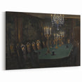 Moody Candlelit Dining Room – Dark Academia Wall Art, Gothic Art Decor