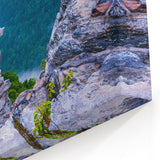 West Virginia Landscape Art - Majestic Mountain Vista Framed Canvas Prints