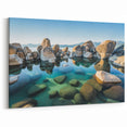 Crystal Clear Waters Art - Lake Tahoe Boulder Reflection Canvas Prints